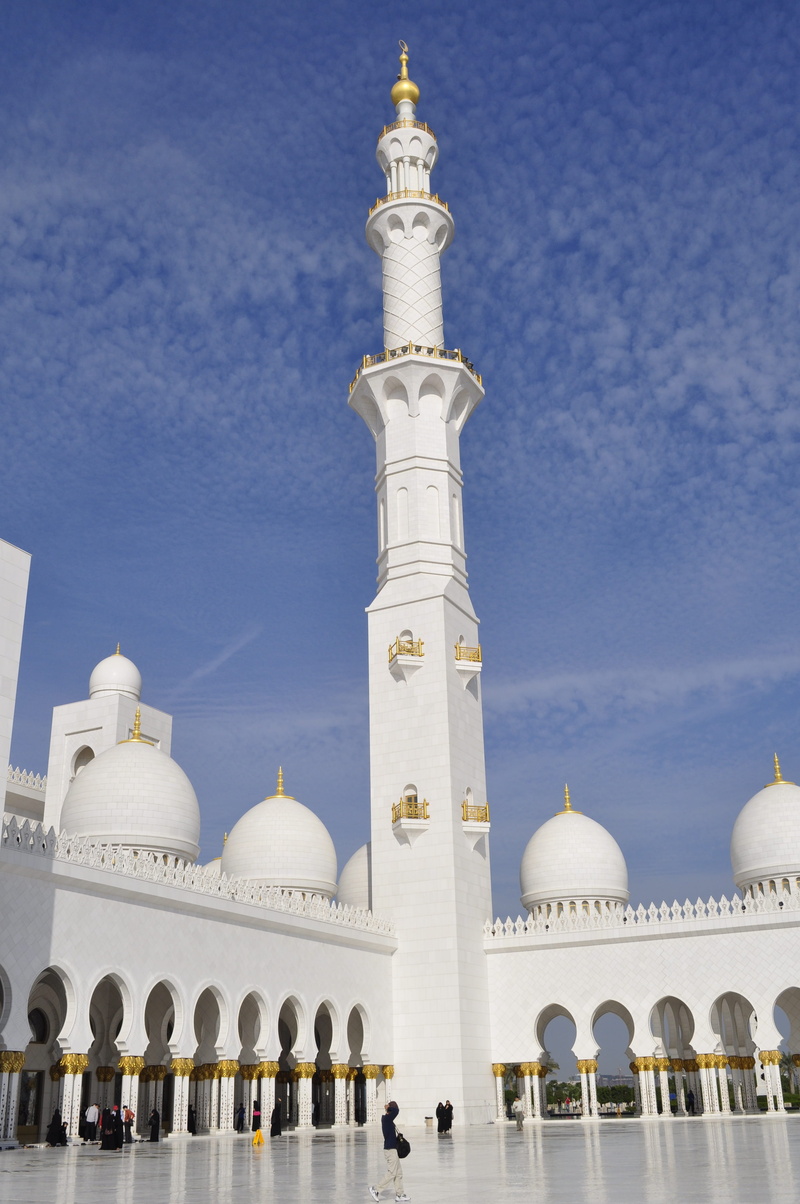 4K, Abu Dhabi, islam, built structure, belief, ornate, travel destinations, outdoors, arch, muslim, travel, city, low angle view, Sun, spirituality, building exterior