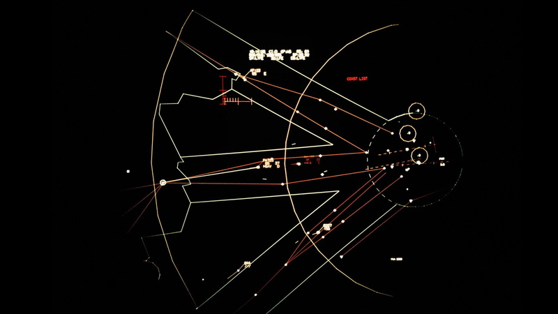 motion, creativity, indoors, black background, black color, technology, illuminated, copy space, abstract, no people, pattern, berlin airport air traffic control