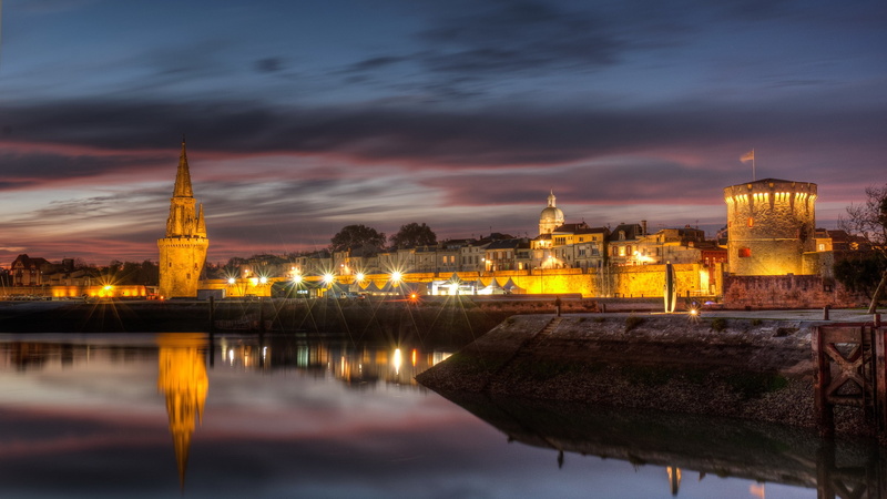 la, 2K, France, paris, river, La rochelle, architecture, evening, rochelle, house