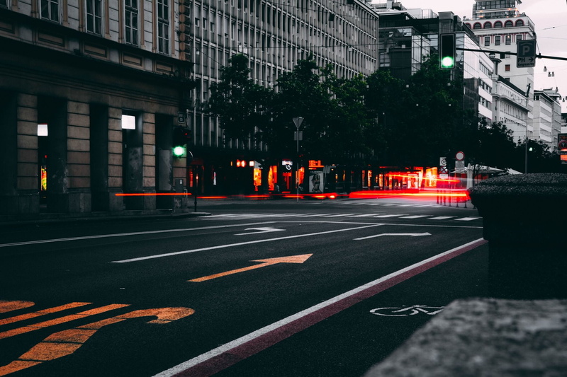 traffic signs, traffic lights, cityscape, 1080P