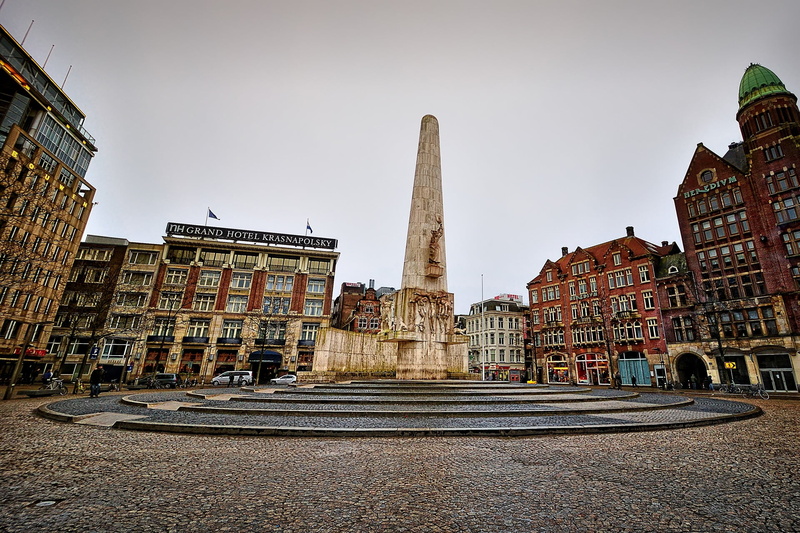 the past, europe, statue, building Exterior, amsterdam, national Landmark, 1080P, sky, capital, netherlands, ancient, architecture, tourist, architectural column
