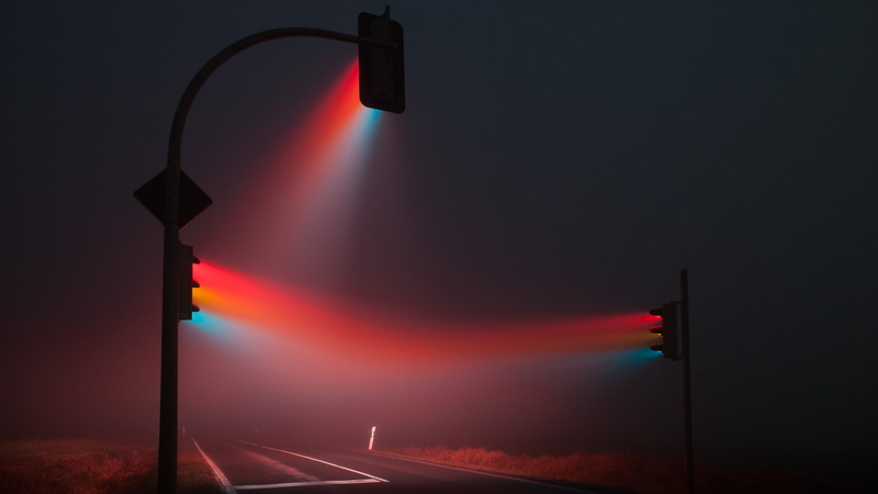 road, Signal, Street Light, 1080P, night, street, Lucas Zimmermann