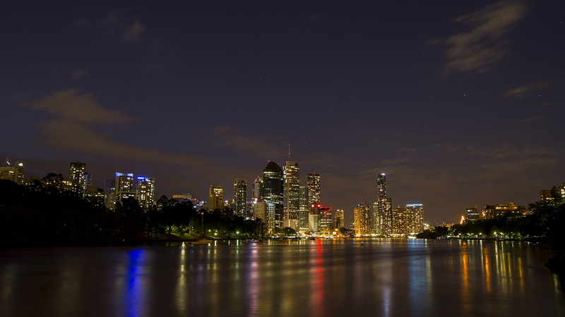 cityscape, hd, 720P, brisbane, night, buildings, skyscrapers