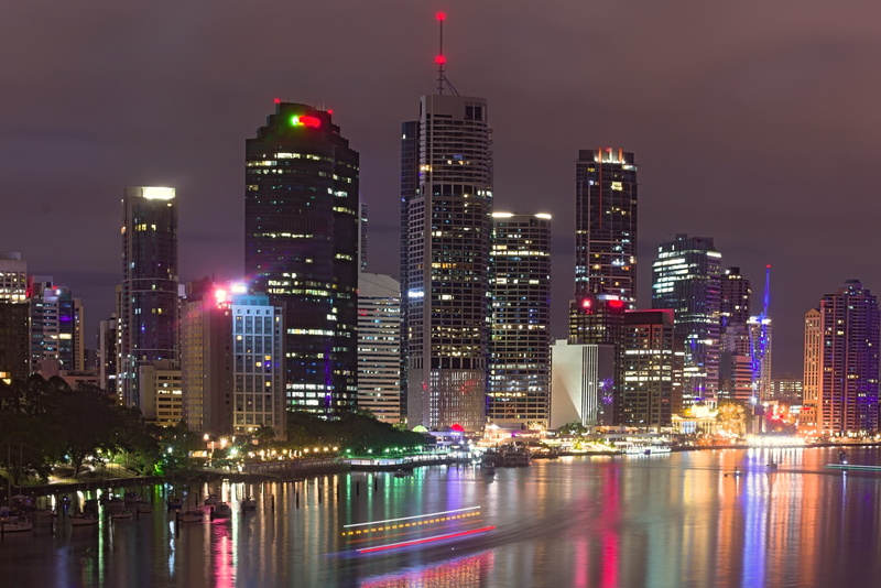 sky, tall - high, built structure, reflection, river, urban skyline, water, landscape, office building exterior, residential district, no people, building