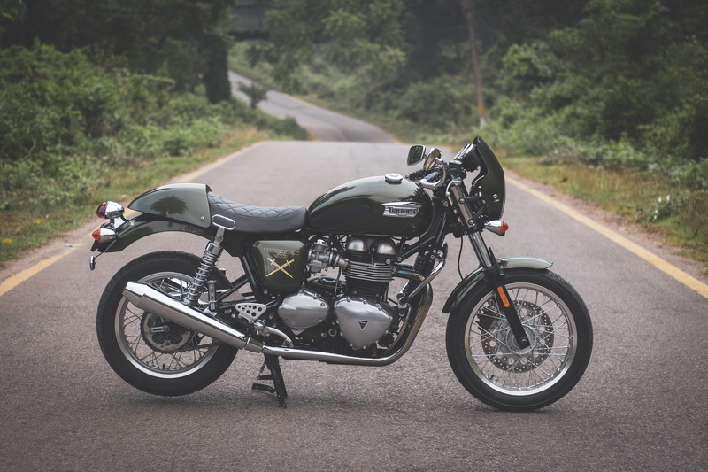 motorcycle, royal enfield, stationary, motorbike, nature, parking, focus on foreground, city, street, land vehicle, transportation, day, guwahati, tree