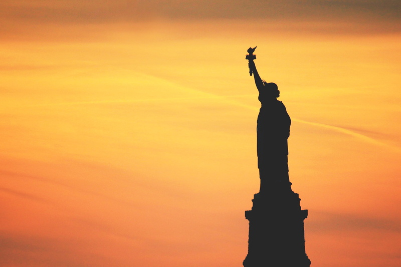 nature, tourism, statue, independence, Silhouette, famous Place, flaming Torch, nYC, Statue of Liberty, freedom, liberty Island, art and craft, york, no people
