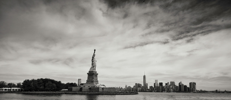 nyc, architecture, travel, black and white, water, travel destinations, tourism, city, cloud - sky, photo, building exterior, cityscape, skyline, buildings