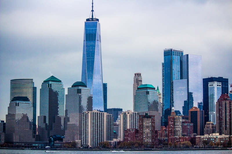 outdoors, evening, downtown district, modern, office, nature, tower, no people, spire, travel destinations, 5K, skyscraper, office building exterior, water