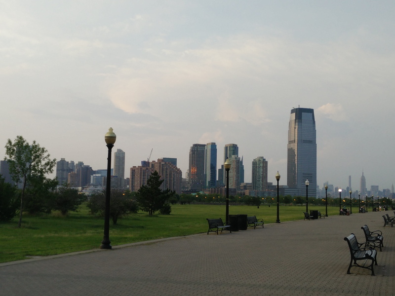 cityscape, sky, outdoors, skyline, walk, big, tall - high, nature, travel destinations, evening, tower, liberty state park, building exterior, transportation