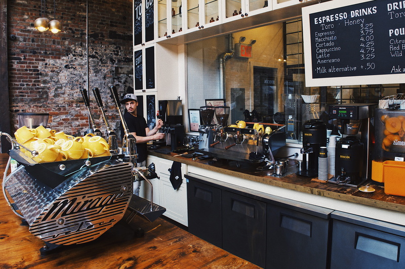 barister, shop, indoors, standing, bar - drink establishment, food and drink, united states, occupation, working, freshness, coffee shop, three quarter length