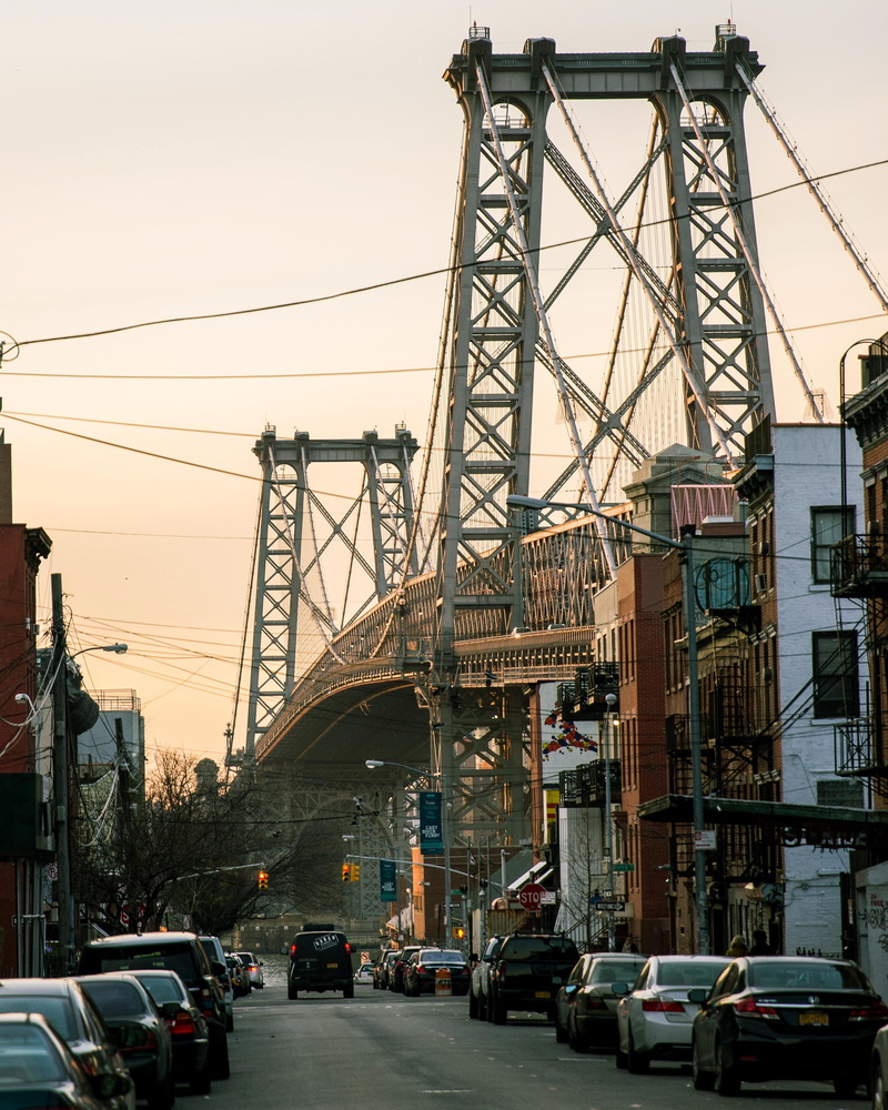 structure, 2K, travel, urban, architecture, brooklin, scene, brooklyn, river, tower, building exterior, toll, built structure, electricity, sunset, connection
