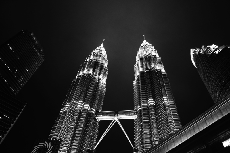 office, low angle view, malaysia, tall - high, city, Black, Tower, Klcc, office building exterior, architecture, building, travel destinations, outdoors