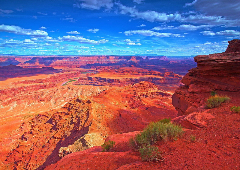 river, grand, landscape, canyon, 1080P, mountains