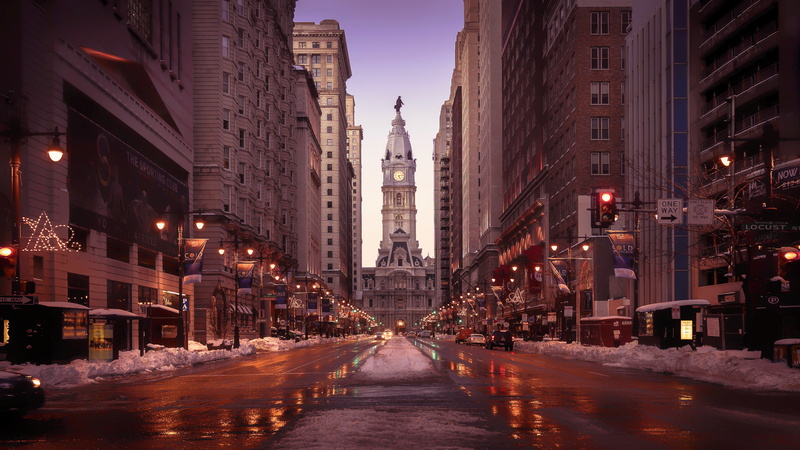 cityscape, city, USA, Philadelphia, 4K