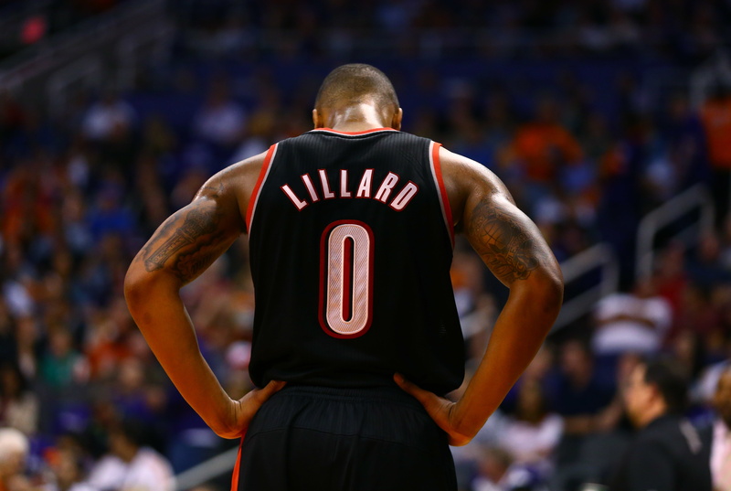 Damian Lillard, 4K, Portland Trail Blazers, form