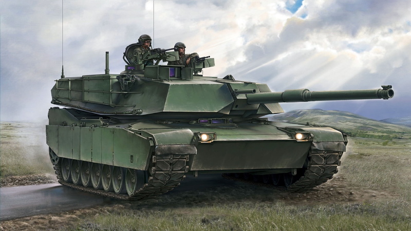 main battle tank USA, Abrams, 1080P