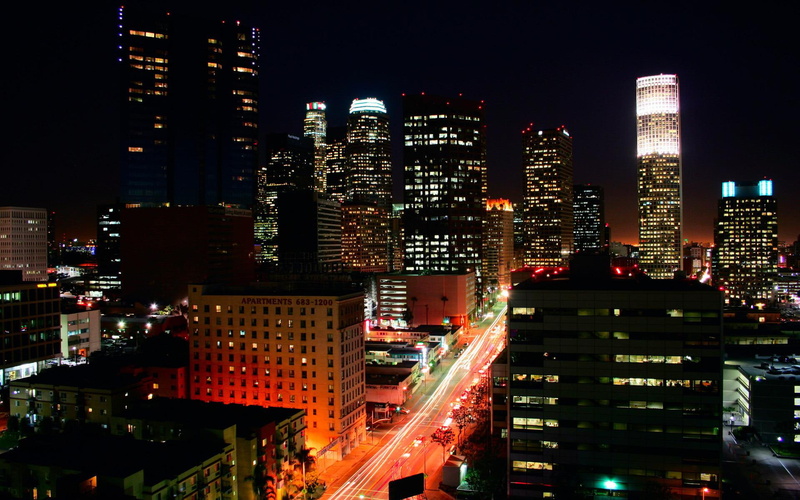 world, city, photography, los, angeles, california, night, los angeles, 1920x1200, 1080P