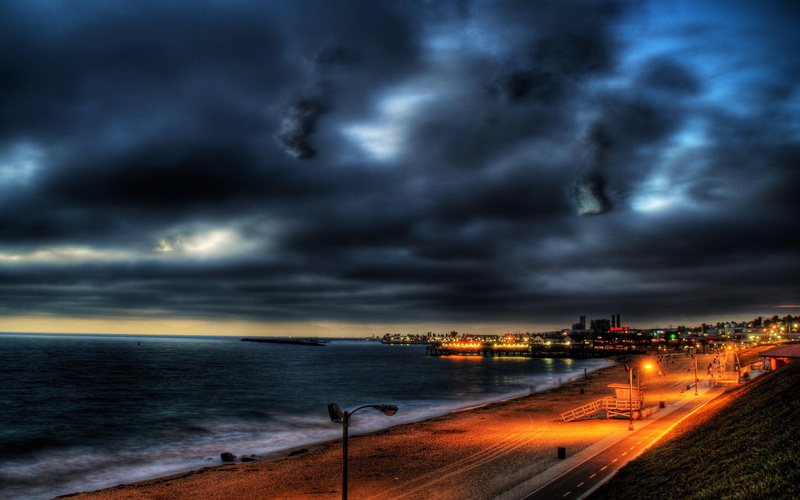 redondo, angeles, 2K, night, desktop, los, beach, cities, like, beaches, skyscapes, home