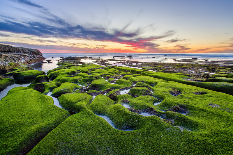 scenics, Pacific  Ocean, grass, mark 3, islands, Green  Rock, canon 5d mark iii, Sunset, Tide Pool, Rocky, green, 5K, Coast, Beach, coastline, hdr, sea