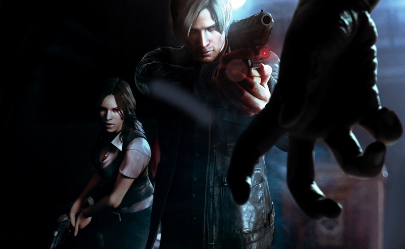 glass, dark, holding, young women, people, resident, Games, game, lifestyles, two people, Resident Evil, man, leisure activity, indoors, women