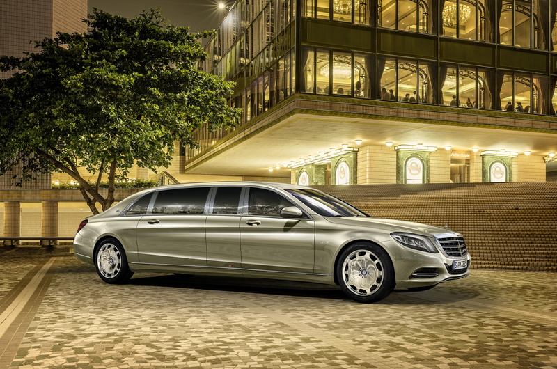 built structure, luxury, limousine, mode of transportation, Mercedes, retro styled, land vehicle, 2016, Maybach, Pullman, gray, transportation, motor vehicle