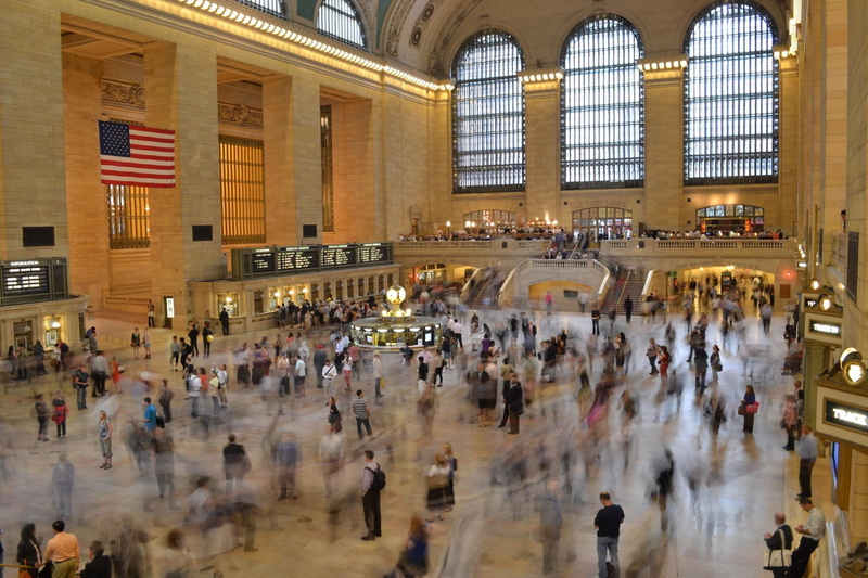 railway, historic, mode of transportation, commuters, city life, america, motion, rush, ny, commuter, people, new york, journey, timelapse, blurred motion