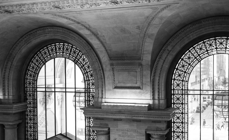 metal, railing, street, old, art and craft, city, metropolitan, architect, architecture and art, architectural feature, nypl, glass, no people, window