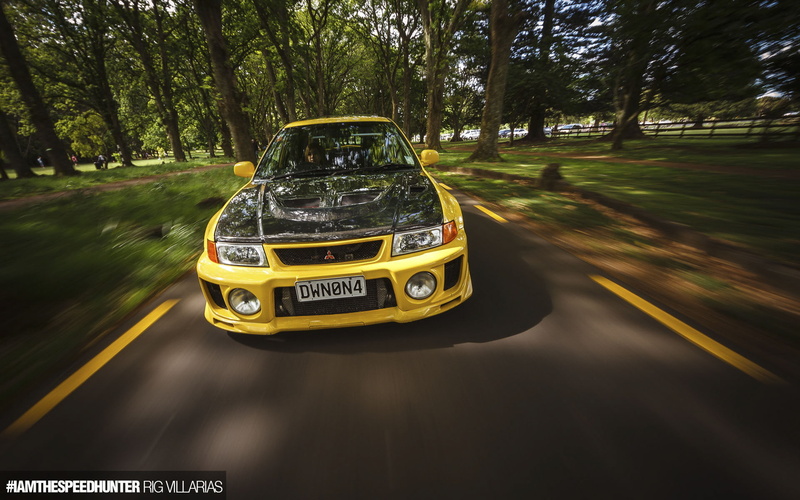corolla, road, black, 1080P, trees, evo, evolution, hd, mitsubishi, cars, yellow, toyota