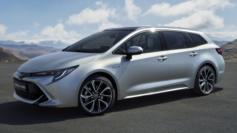 Toyota, Station Wagon, Toyota Corolla Touring Sports Hybrid, Car, Hybrid Car, 1080P, Silver Car