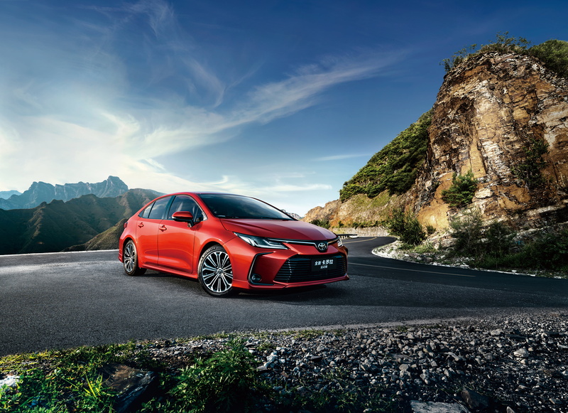 Red Car, Toyota Corolla, Compact Car, 5K, Car, Toyota