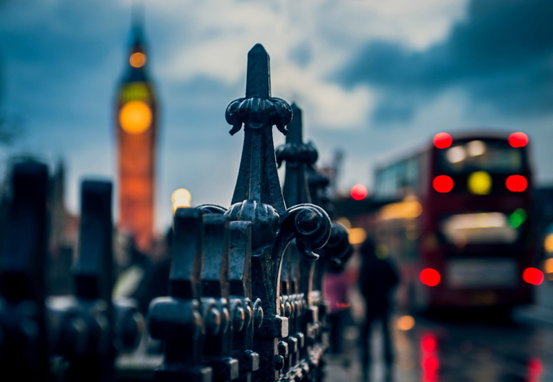 London, doubledecker, traffic, city, Big Ben, Westminster, urban, depth of field, macro, 2K