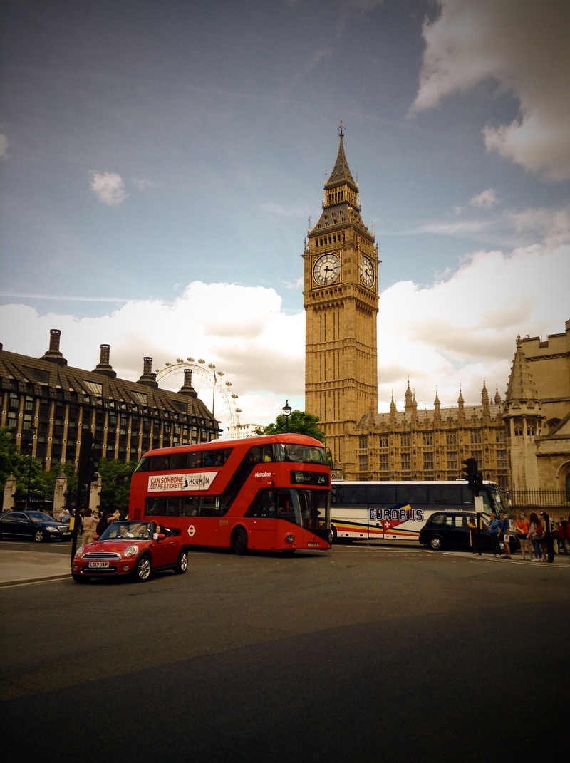 britain, cloud - sky, bus, mode of transportation, city, london, sky, big ben, built structure, travel destinations, 2K, motor vehicle, doubledecker, ben