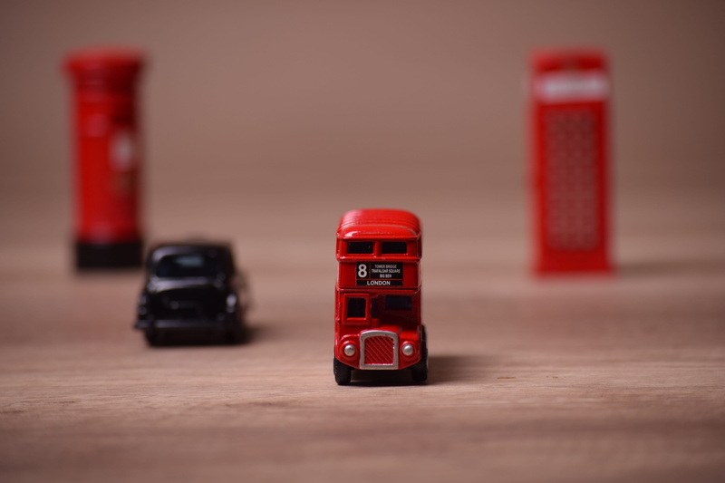 red, indoors, toys, england, downtown, transportation, doubledecker, bus, car, connection, famous, motion, transport, town, taxi, historic, mode of transportation