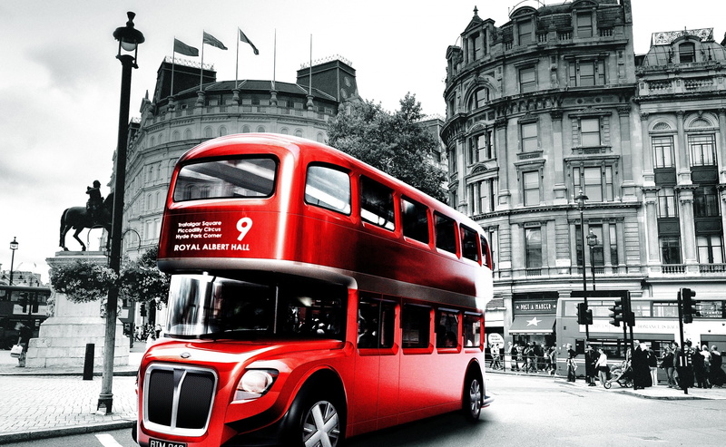 land vehicle, Black and White, transportation, car, city street, nature, double, red, city life, tram, built structure, mode of transportation