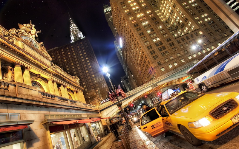 2K, street Light, times Square - Manhattan, yellow Taxi, building Exterior, uSA, travel Destinations, no people, built Structure, outdoors, crown, the city