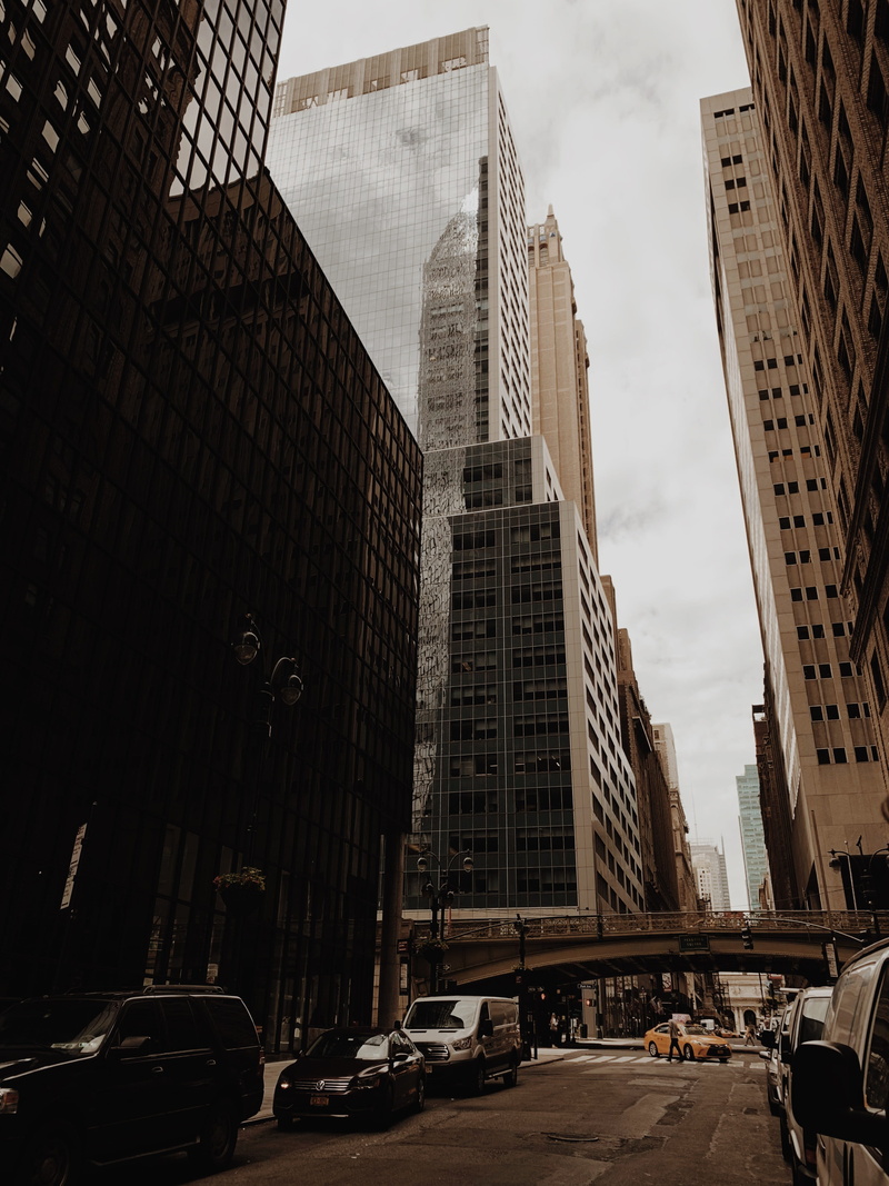 midtown Manhattan, overpass, city, tall, parked, looking up, fifth Avenue, downtown District, traffic, famous Place, new York City, illinois, curb, architecture