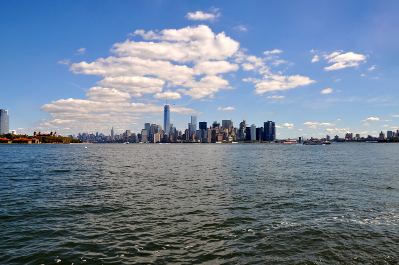 cityscape, nature, sky, cloud - sky, architecture, skyscraper, manhattan, 2K, usa, landscape, waterfront, big apple, office building exterior, city, skyline