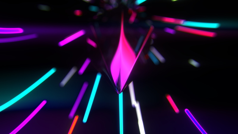 4K, 4K, Dark, Neon lights, Colorful