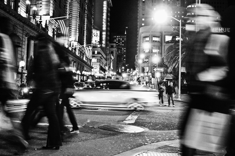 city Life, travel Destinations, unrecognizable Person, californium, financial District, cityscape, architecture, crosswalk, motion blur, light, business