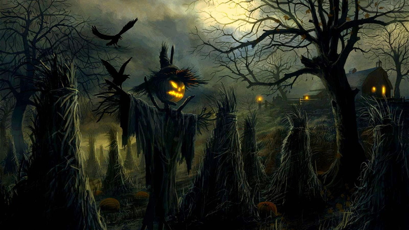 straszne drzewa, happy, animated, pełnia, 720P, halloween, illustration, nawiedzony dom, halloween 2014, straszny, nietoperze, costumes
