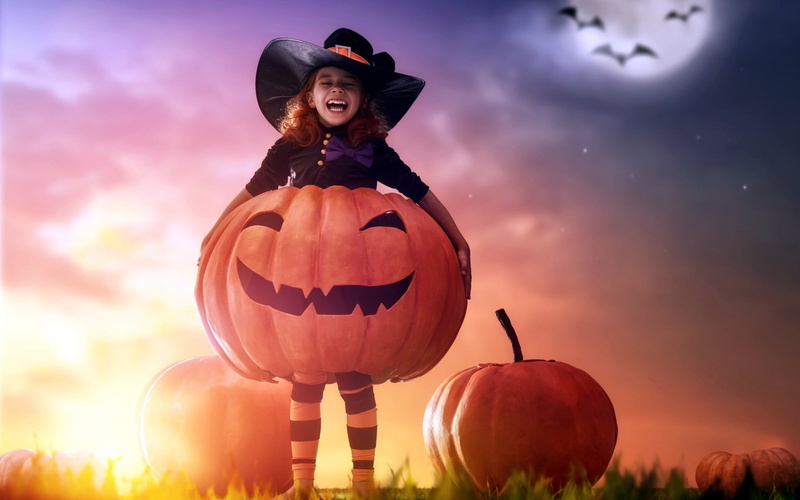 creativity, spooky, outdoors, no people, s, smiling, jack o lantern, black, cloud - sky, horror, nature, cute, girl, costume, witch, Baby, holiday - event