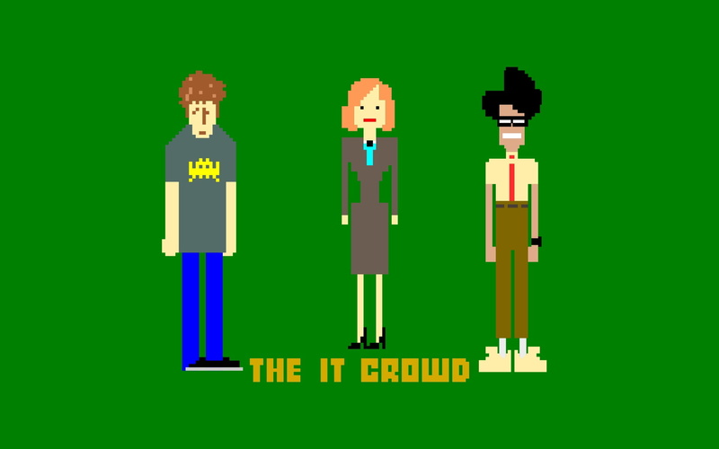 roy trenneman, crowd, connection, success, men, 1080P, pixel, digital, colored background, characters, occupation, sign, concepts, set, smiling