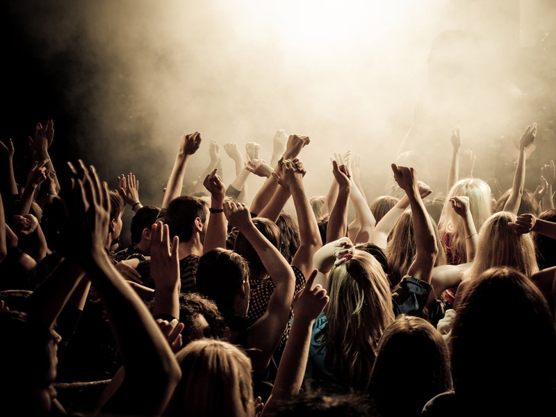 color Image, arms Outstretched, people, party - Social Event, spectator, smiling, disco Dancing, audience, night, fan - Enthusiast, enjoyment, stage, disco