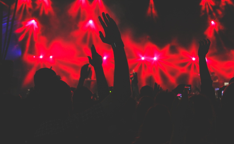 positive emotion, excitement, musician, people, stage Light, men, large Group Of People, dancing, music, human arm, live Event, arms Raised, singing, silhouettes