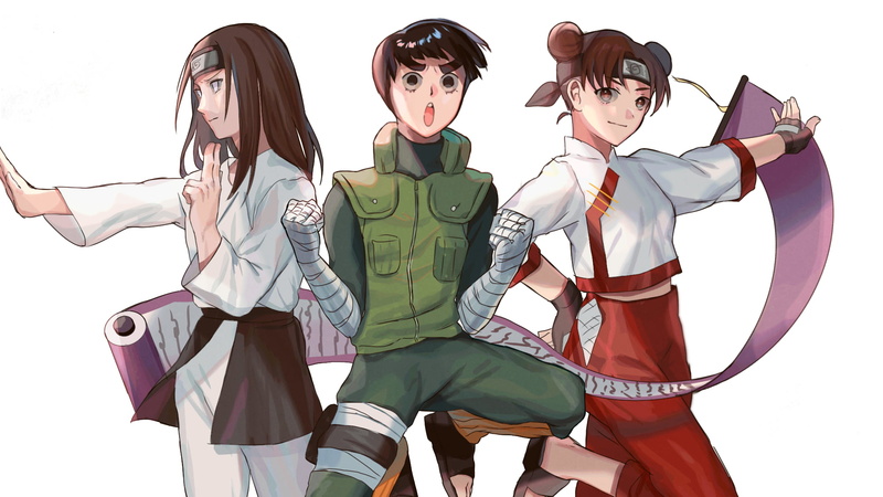 Rock Lee, Tenten (Naruto), 1080P, Neji Hyūga, Naruto