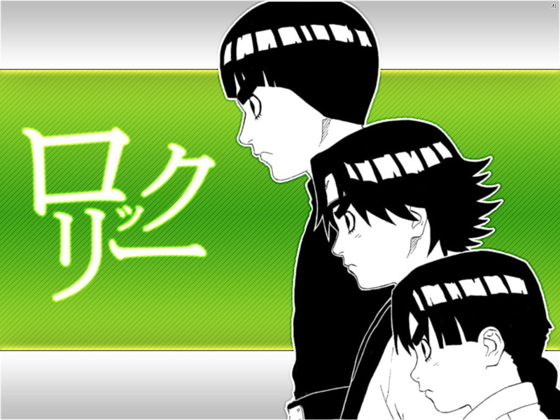 anime, hd, naruto, art, 480P, rock, lee