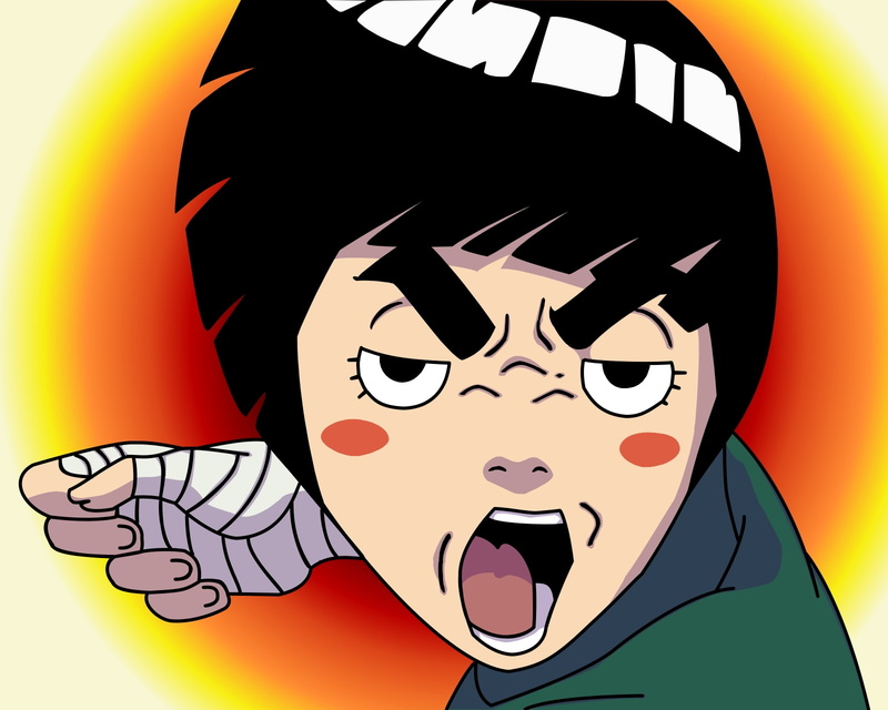 hd, naruto, Naruto: Shippuden, art, shippuden, Vector, anime, 720P, lee, rock, x