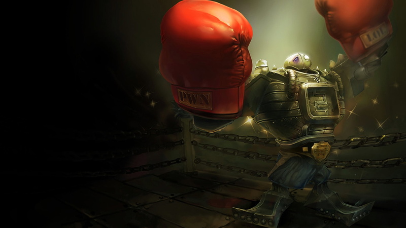 Blitzcrank (League of Legends), chains, machine, League of Legends, Blitzcrank, 1080P, boxing gloves, cyberpunk, gloves, video games, robot, Riot Games