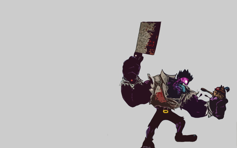 Dr. Mundo (League Of Legends), pets, livestock, copy space, human representation, sky, 1080P, Video Game, domestic animals, one person, Teemo (League Of Legends)