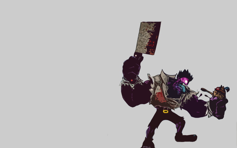 horse, livestock, one person, domestic animals, knife, cut out, representation, copy space, dr, Mundo, league, 1080P, legends, Butchers, Teemo, nature